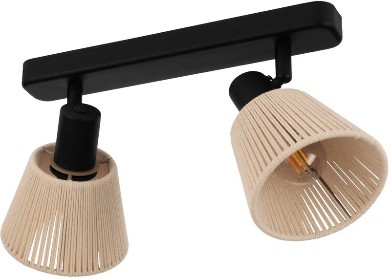 Seagard Spot - E14 - 30 cm - Zwart/Crème - Kantelbaar de EGLO en Noir – photo produit