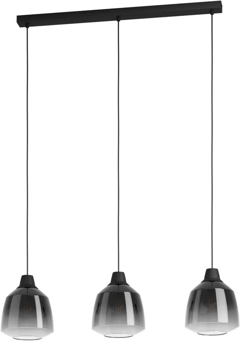 Sedbergh Hanglamp - E27 - 90 cm - Glas von EGLO in Schwarz – Produktfoto
