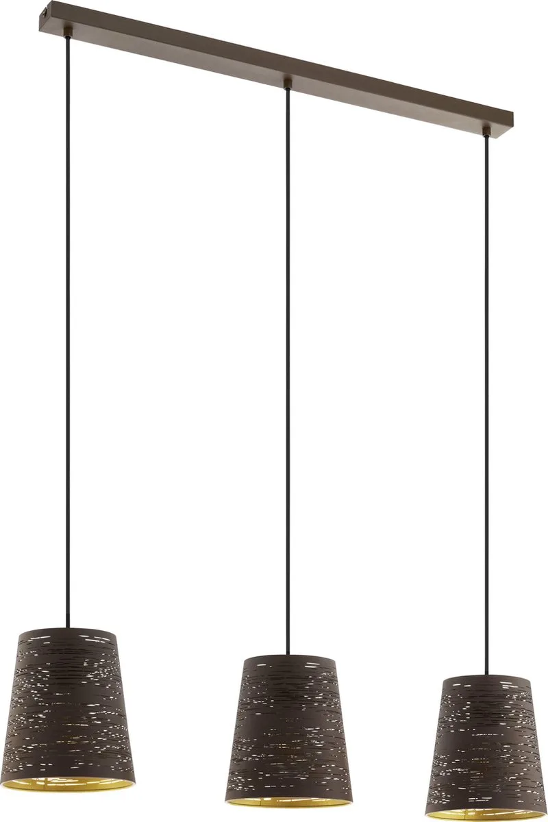 Segezia Hanglamp - E27 - 88 cm - Mokka van EGLO in Bruin – productfoto