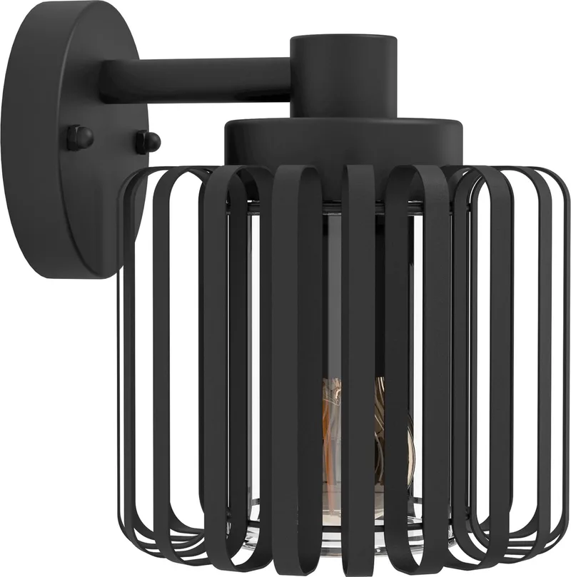 Selinus Wandlamp Buiten - E27 - 22 cm van EGLO in Zwart – productfoto