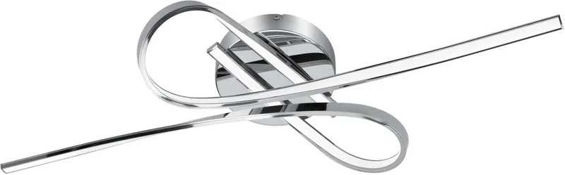 Selvina Plafondlamp - LED - 69 cm - Chroom de EGLO en Chrome, Blanc – photo produit