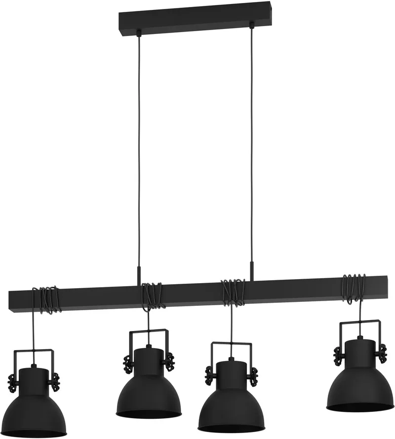 Shirebrook Hanglamp - E27 - 100 cm fra EGLO i Sort – produktbillede
