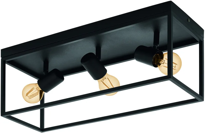 Silentina Plafondlamp - E27 - 54 cm van EGLO in Zwart – productfoto