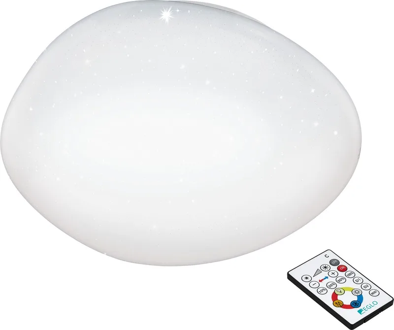 Sileras - LED plafondlamp - Ø45 cm - met kristal fra EGLO i Hvid – produktbillede