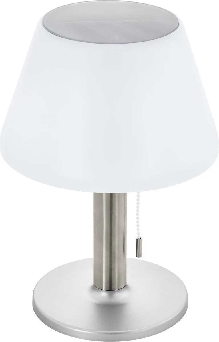 Solar Tafellamp Voor buiten - Met schakelaar - IP44 - 29cm de EGLO en Argent – photo produit