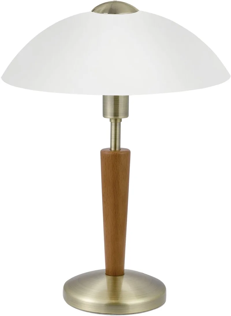 Solo 1 - Tafellamp - 1 Lichts- Ø260mm. - Noot - Wit från EGLO i Brons – produktbild