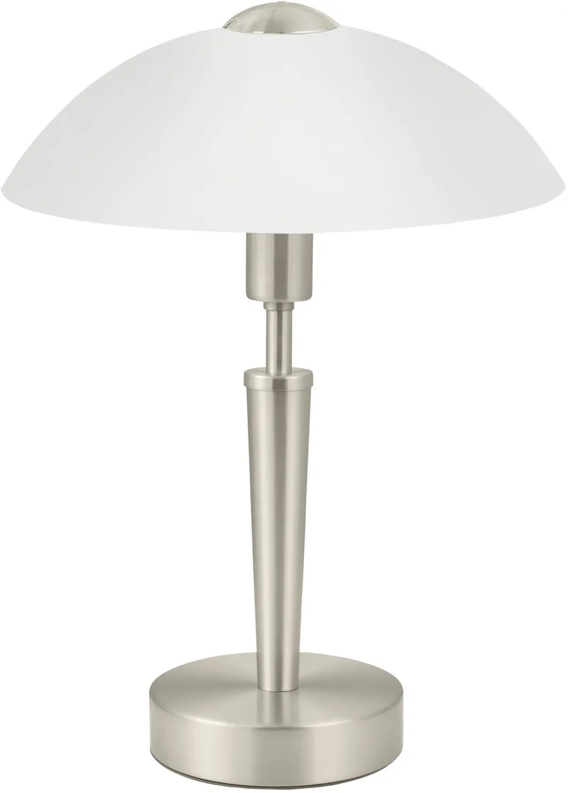 Solo 1 Tafellamp - E14 - 26 cm - Grijs/Wit - Dimbaar fra EGLO i Grå – produktbillede
