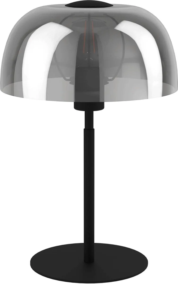 Solo 2 bordlampe, transparent sort/sort fra EGLO i Sort – produktbillede