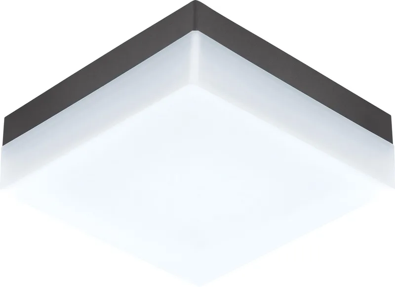 Sonella Plafondlamp - Wandlamp Buiten - LED - 21,5 cm - Antraciet/Wit fra EGLO i Antracit – produktbillede