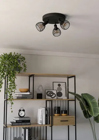 Sonnino Spot - E14 - Ø 25 cm de EGLO en Noir – photo produit 2 sur 5