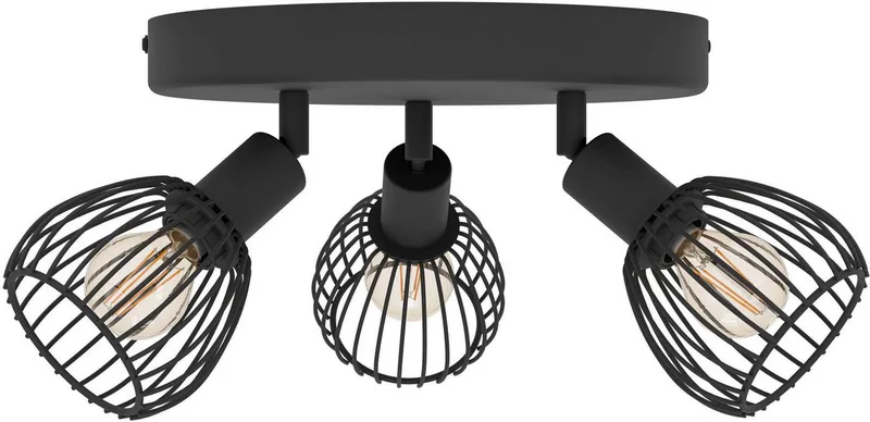 Sonnino Spot - E14 - Ø 25 cm de EGLO en Noir – photo produit 3 sur 5