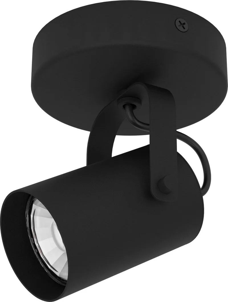 Sorego opbouwspot - plafondspot/wandspot - GU10 - 12 cm van EGLO in Zwart – productfoto
