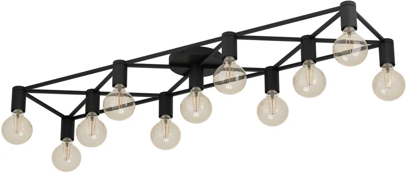 Speke Plafondlamp - E27 - 156 cm de EGLO en Noir – photo produit