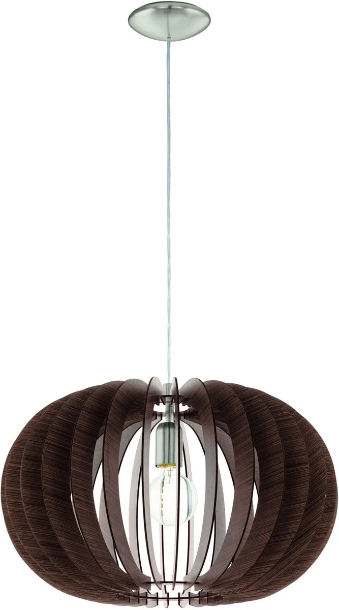 Stellato Hanglamp - E27 - 50 cm - Donkerbruin van EGLO in Bruin – productfoto