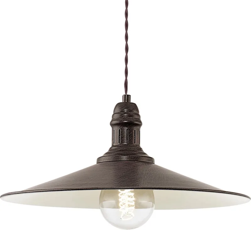 Stockbury - Hanglamp - 1 Lichts - Ø360mm. - Beige de EGLO en Antiek Bruin – photo produit