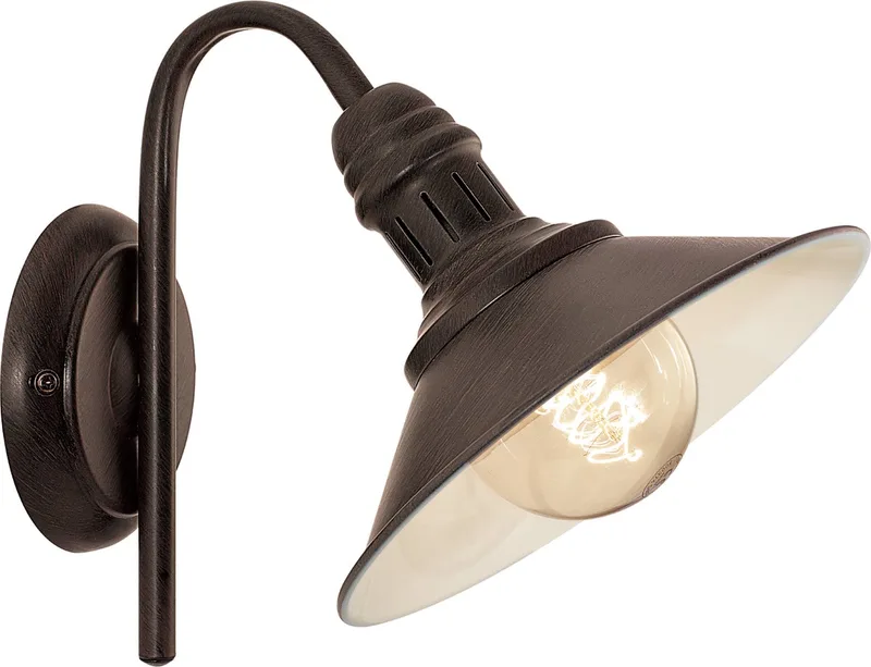 Stockbury - Wandlamp - 1 Lichts - Antiek Beige de EGLO en Marron – photo produit