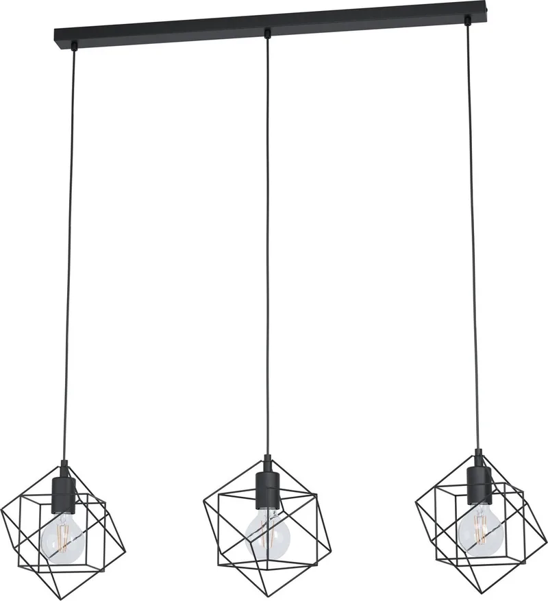 Straiton - Hanglamp - E27 - 90,5 cm från EGLO i Svart – produktbild