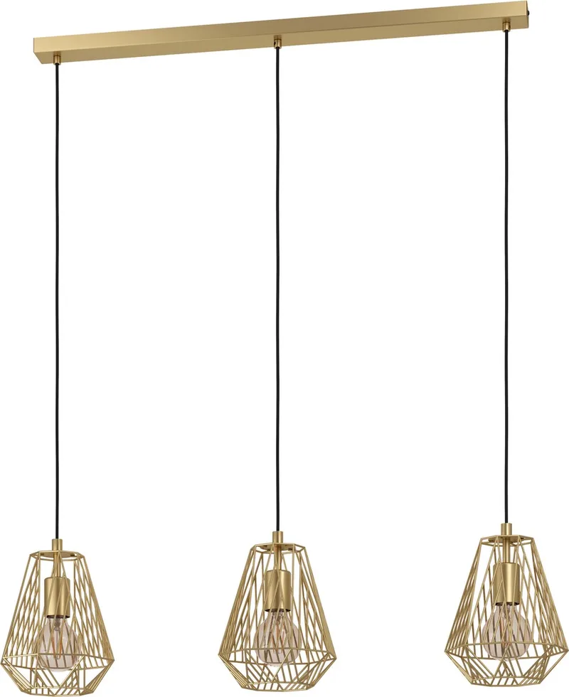 Stype Hanglamp - E27 - 96 cm van EGLO in Goud – productfoto