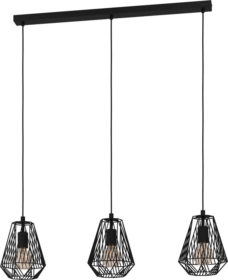Stype Hanglamp - E27 - 96 cm van EGLO in Zwart – productfoto