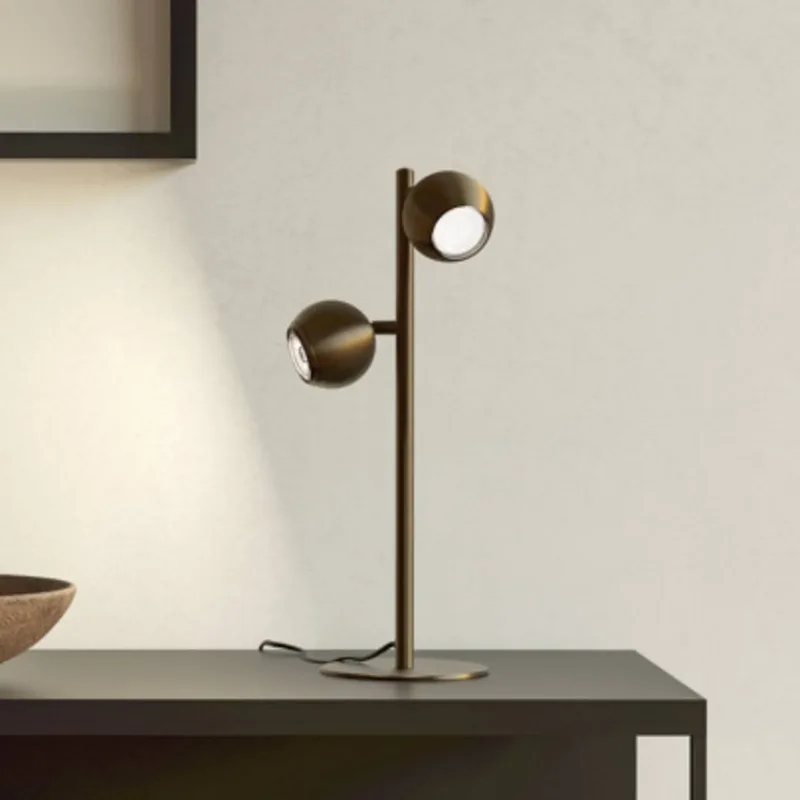 tafellamp BIMEDA 1, bronskleurig, hoogte 45 cm, 2-lamps. by EGLO in Bronze – product photo