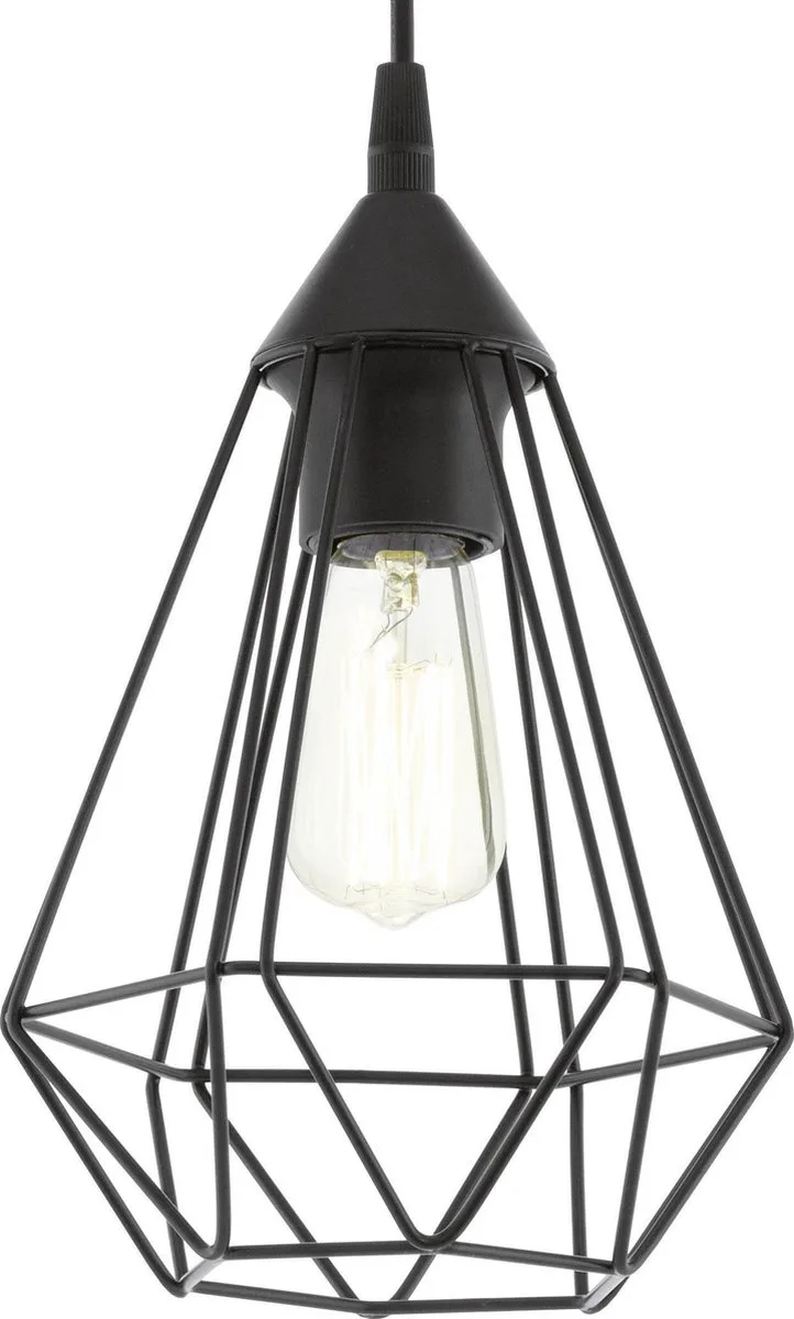 Tarbes Hanglamp - E27 - Ø 17,5 cm fra EGLO i Sort – produktbillede