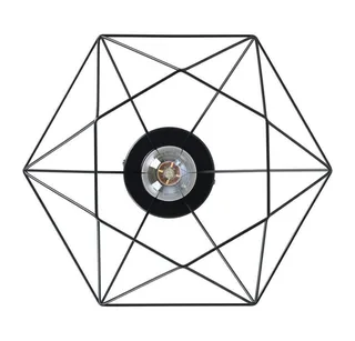 Tarbes Plafondlamp - E27 - Ø 32,5 cm de EGLO en Noir – photo produit 4 sur 5
