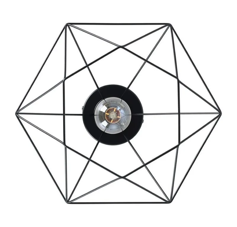 Tarbes Plafondlamp - E27 - Ø 32,5 cm de EGLO en Noir – photo produit 4 sur 5