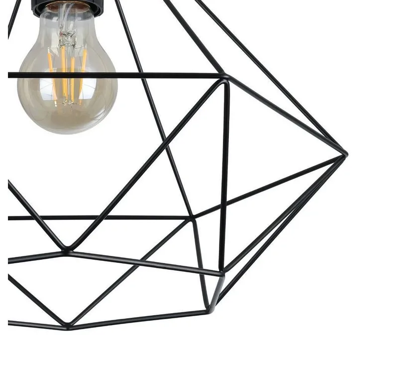 Tarbes Plafondlamp - E27 - Ø 32,5 cm de EGLO en Noir – photo produit 5 sur 5