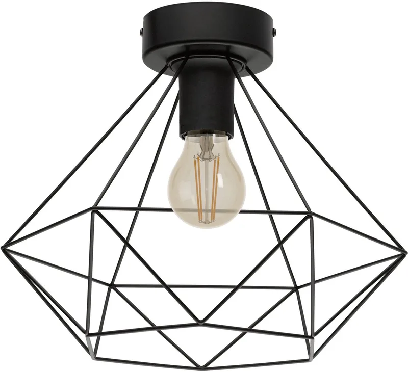Tarbes Plafondlamp - E27 - Ø 32,5 cm de EGLO en Noir – photo produit 1 sur 5