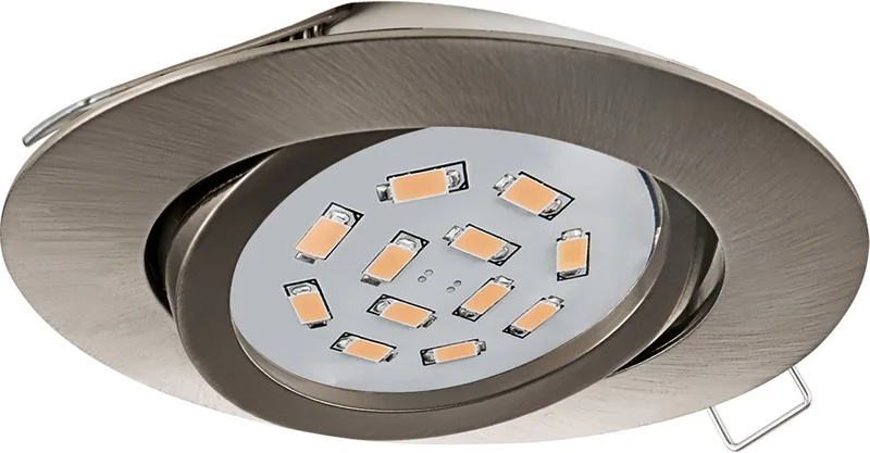 Tedo - Inbouwspotje - LED - Ø80mm. - Nikkel-Mat - Kantelbaar de EGLO – photo produit
