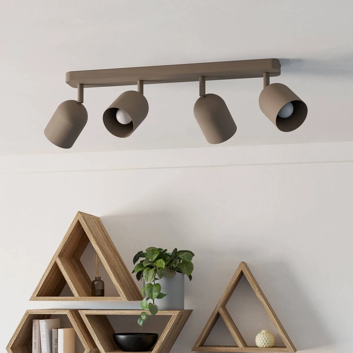 Tilston Spot - E14 - 58 cm - Zandkleur/Beige/Crème - Kantelbaar från EGLO i Zandkleur – produktbild 2 av 4