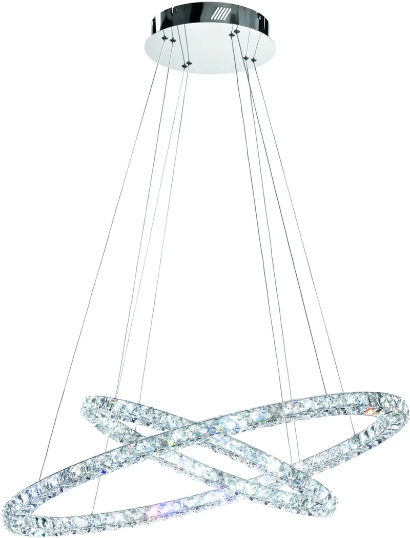 Toneria Hanglamp - LED - RVS | Glas de EGLO en Chrome – photo produit