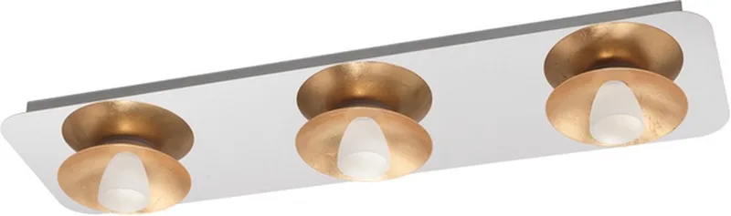 TORANO - Plafonnière - Chroom de EGLO en Chrome, Or, Blanc – photo produit