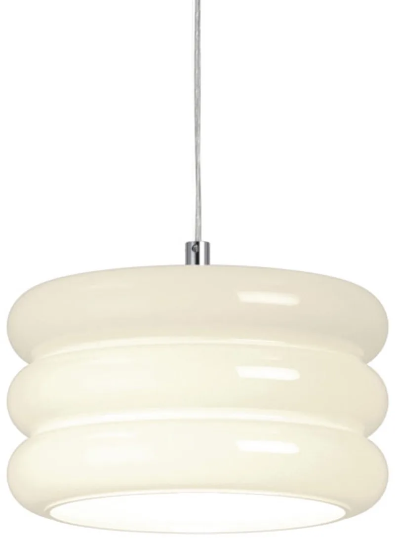 Tortora Hanglamp - E27 - Ø 20 cm - Chroom/Wit från EGLO i Krom – produktbild