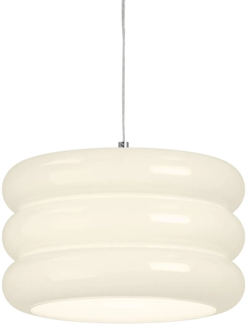 Tortora Hanglamp - E27 - Ø 30 cm - Chroom/Wit fra EGLO i Krom – produktbillede