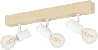 Townshend 3 - Plafondlamp - 3-lichts - E27 - eikenhout | wit von EGLO in Weiß – Produktfoto 1 von 5