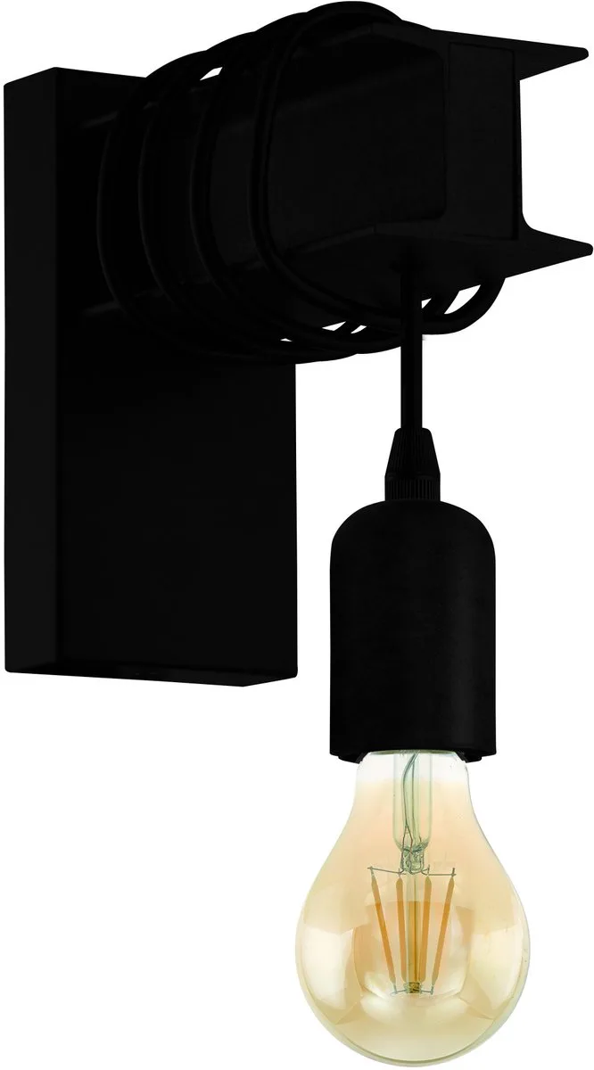 Townshend 6 Wandlamp - E27 - 19 cm by EGLO in Black – product photo