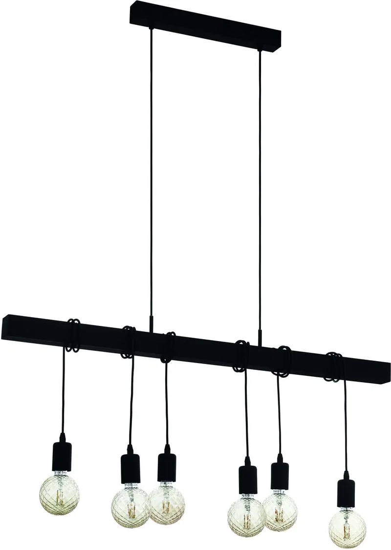 Townshend Hanglamp - E27 - 100 cm von EGLO in Schwarz – Produktfoto