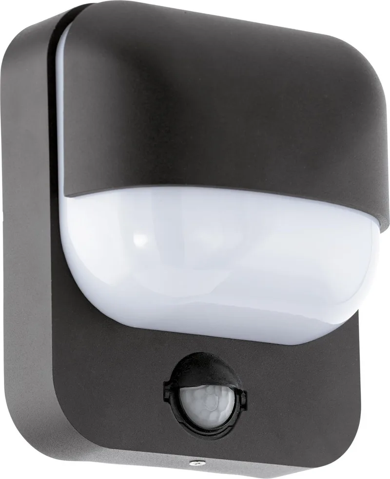 Trabada 1 Wandlamp Buiten - E27 - 19 cm - Zwart/Wit by EGLO in Black – product photo