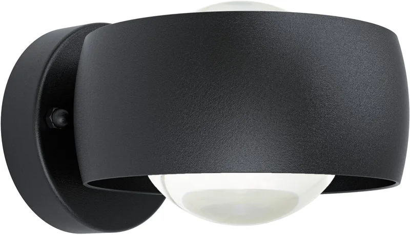 Treviolo 1 Wandlamp buiten - LED - 16 cm de EGLO en Noir – photo produit