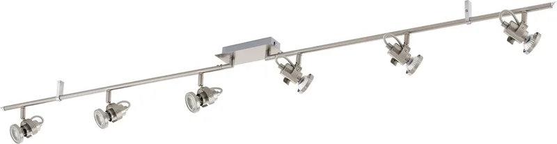 Tukon 3 - Spot - 6 Lichts - LED - Lengte 1570 - Nikkel-Mat van EGLO in Grijs – productfoto