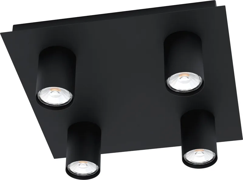 Valcasotto Plafondlamp - GU10 - 32 cm de EGLO en Noir – photo produit
