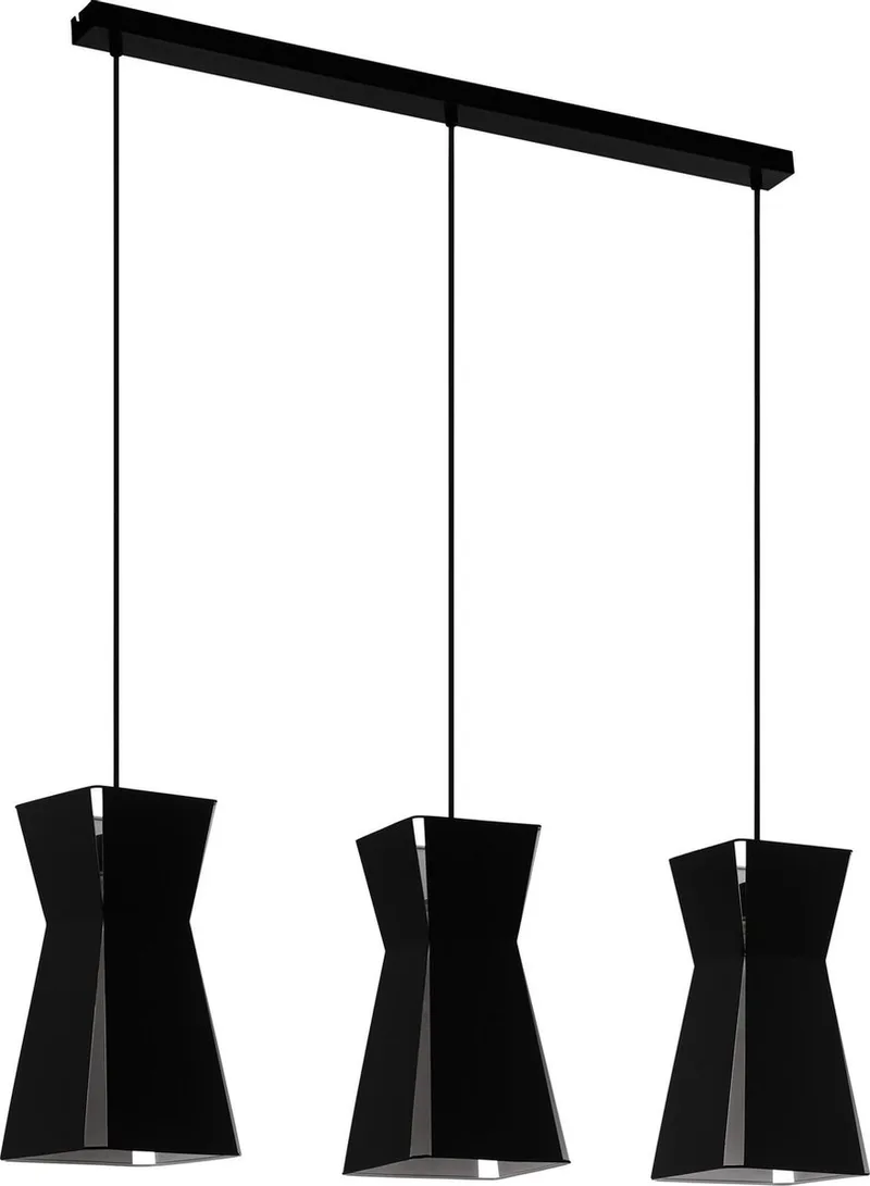 Valecrosia Hanglamp - E27 - 84 cm - Zwart/Wit fra EGLO i Sort – produktbillede
