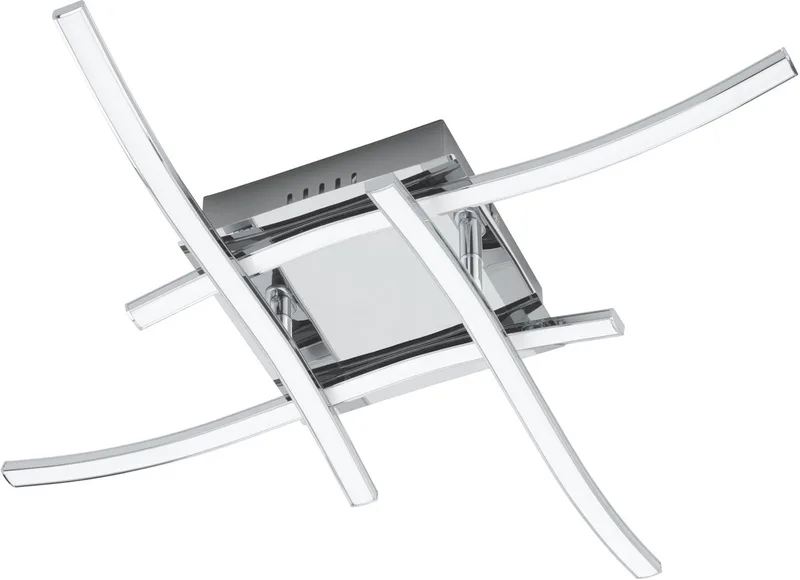 Valmora Plafondlamp - LED - Ø 33.5 cm - Chroom fra EGLO i Hvid – produktbillede