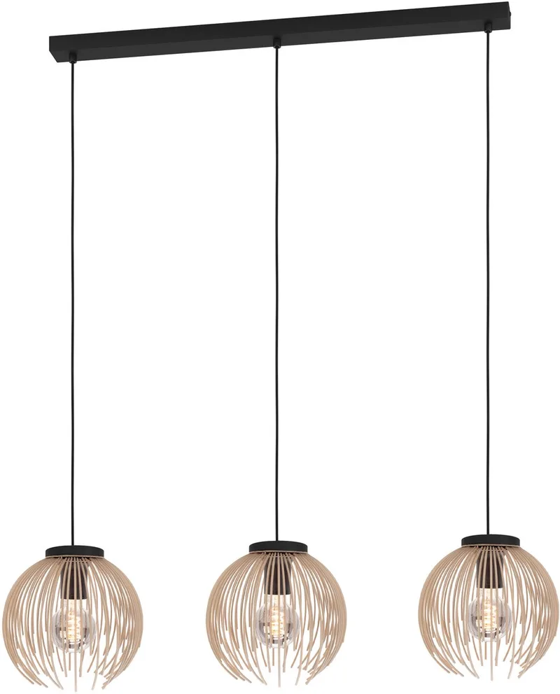 Venezuela-A Hanglamp - E27 - 93,5 cm - Zandkleur från EGLO i Svart – produktbild