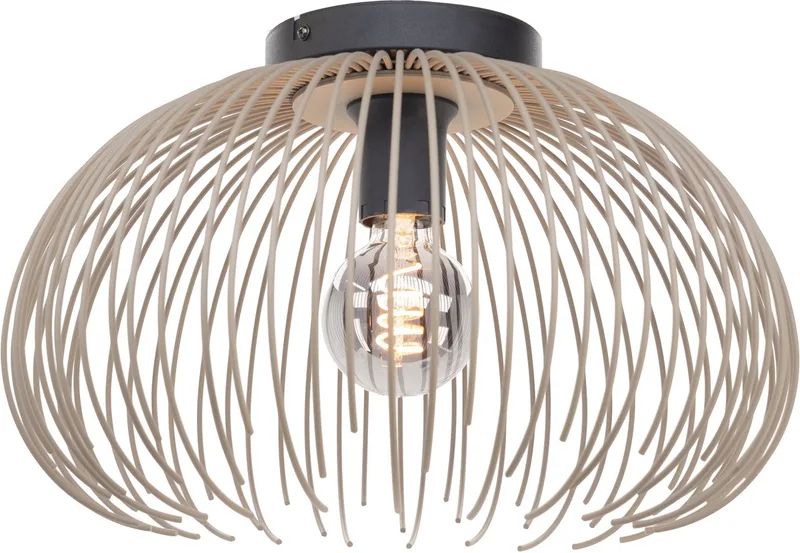 Venezuela-A Plafondlamp - E27 - Ø 38,5 cm - Zandkleur van EGLO in Zwart – productfoto