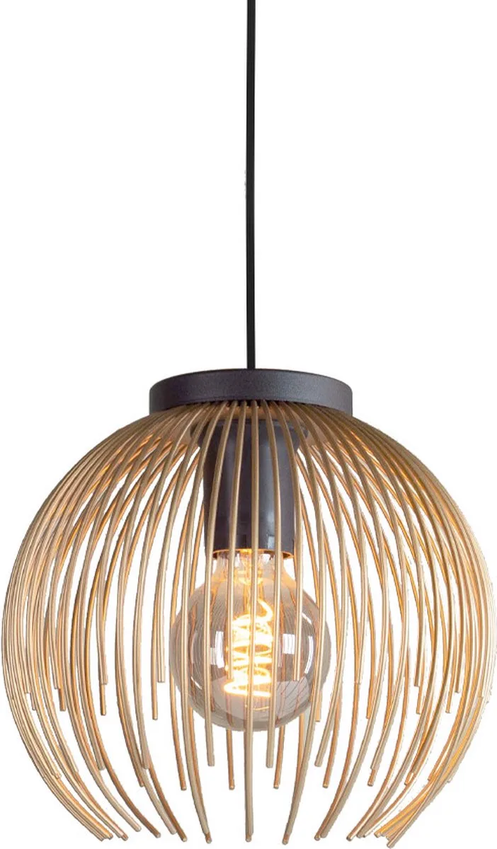 Venezuela Hanglamp - E27 - Ø 23,5 cm - Goud/Zwart fra EGLO i Sort – produktbillede