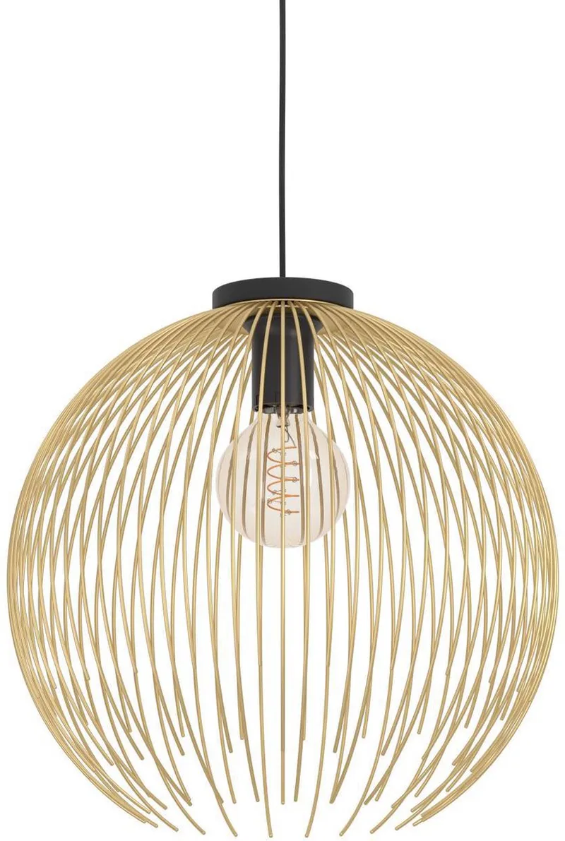 Venezuela Hanglamp - E27 - Ø 40 cm - Goud från EGLO i Svart – produktbild