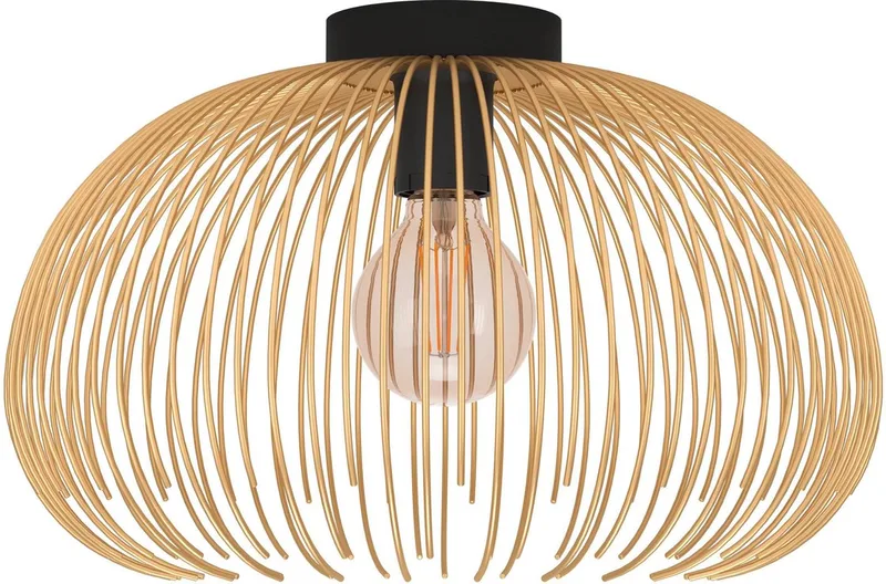 Venezuela Plafondlamp - E27 - Ø 38,5 cm - Goud/Zwart från EGLO i Svart – produktbild
