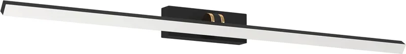 Verdello Spiegellamp - LED - 60 cm - Zwart/Geelkoper/Wit van EGLO in Zwart – productfoto